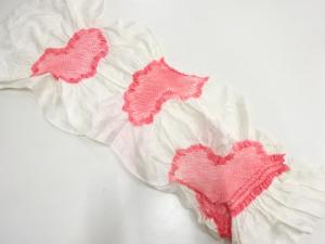 正絹　絞り　帯揚げ